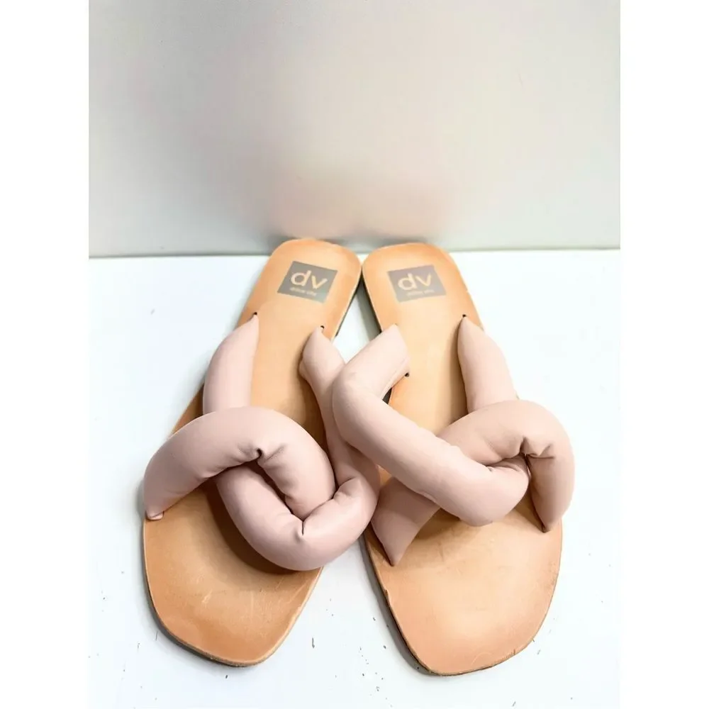 DV Dolce Vita Sandals Womens Size‎ 7 Pink Janae Slip On Flats